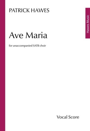 Ave Maria SATB A Cappella Choral Score