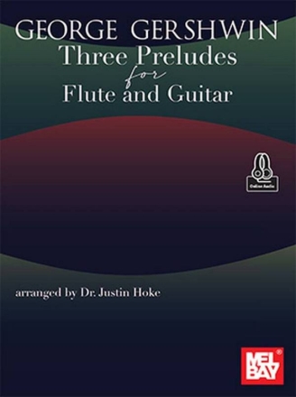 George Gershwin Three Preludes Flute and Guitar Book & Audio-Online