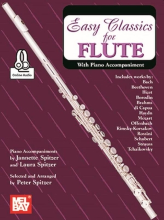 Easy Classics for Flute Flute and Piano Book & Audio-Online