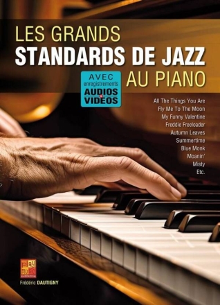 Les grands standards de jazz au piano Piano Book & Media-Online