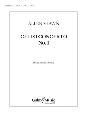 Cello Concerto No. 1 Orchestra and Cello Score