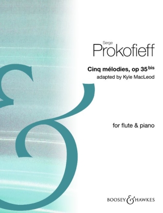 Cinq mlodies op. 35bis for flute and piano