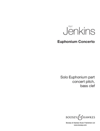 Euphonium Concerto Euphonium und Orchester Einzelstimme