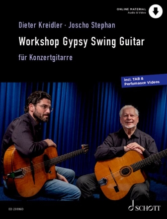 Workshop Gypsy Swing Guitar (+Online-Audio/Video) fr 1-2 Konzertgitarren Lehrbuch (TAB, Noten, Akkorde)