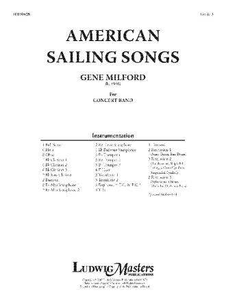 American Sailing Songs (c/b sc) Symphonic wind band