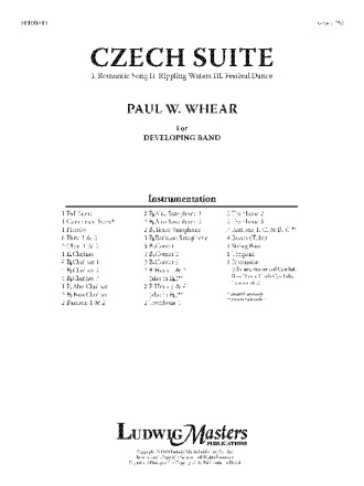 Czech Suite (c/b cond sc) Symphonic wind band