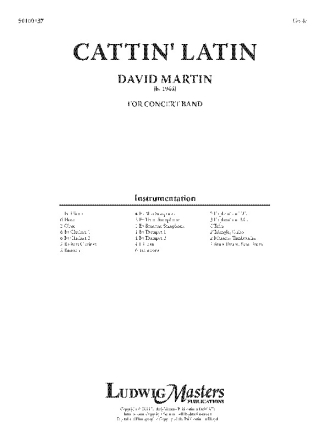 Cattin' Latin (c/b sc) Symphonic wind band