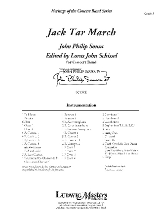 Jack Tar March (c/b sc) Symphonic wind band