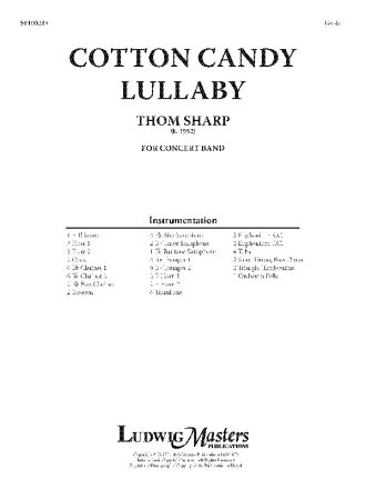 Cotton Candy Lullaby (c/b sc) Symphonic wind band