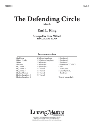 The Defending Circle (c/b sc) Symphonic wind band