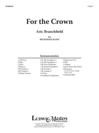 For the Crown (c/b sc) Symphonic wind band