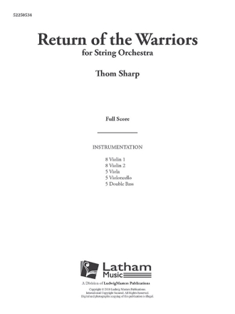 Return of the Warriors (s/o sc) String Orchestra