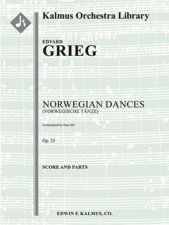 Norwegian Dances, Op. 35 (f/o) Full Orchestra