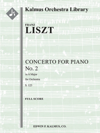 Concerto for Piano No. 2 in A (f/o sc) Scores