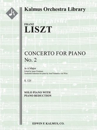 Concerto for Piano No. 2 in A (piano) Piano Solo