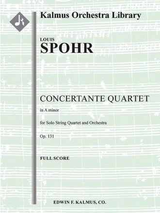 Concertante Quartet in A min (score) Scores