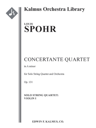 Concertante Quartet in A min (V1 solo) Full Orchestra