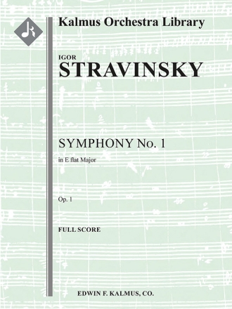 Symphony No. 1 in E-flat, Op. 1 (f/o sc) Full Orchestra