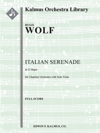 Italian (Italianische) Serenade (f/o sc) Full Orchestra