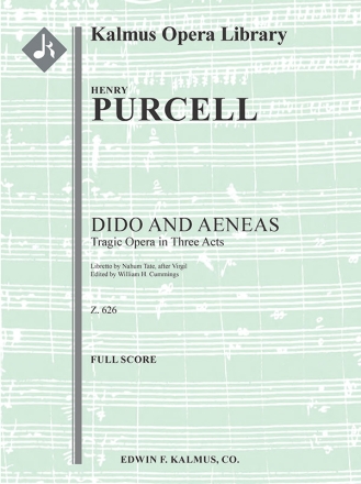 Dido and Aeneas, Z. 626 (f/o sc) Full Orchestra