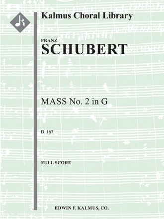 Mass No. 2 in G, D. 167 (1815) (f/o sc) Full Orchestra