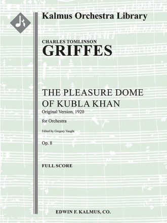 The Pleasure Dome of Kubla Khan (f/o sc) Scores