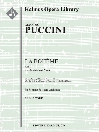 La Boheme: Act I, Aria (soprano) SC Scores