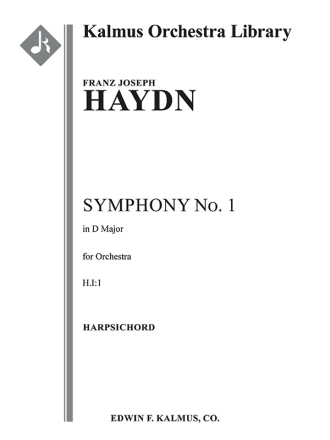 Symphony No. 1 in D, H.I:1 (h/chord pt) Full Orchestra