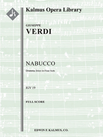 Nabucco (Complete Opera) Score Scores