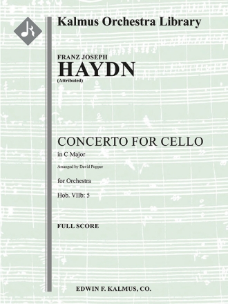 Concerto for Cello in C, 5 SC Scores