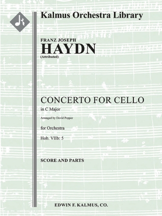 Concerto for Cello in C 5  F/O Full Orchestra