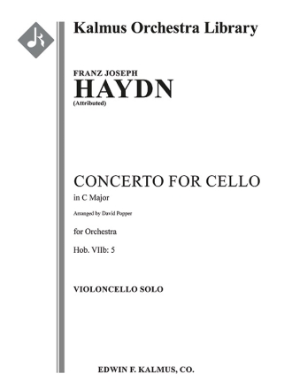 Concerto for Cello in C 5 VC Part Full Orchestra