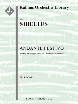 Andante Festivo (Op. 117a) (s/o sc) String Orchestra