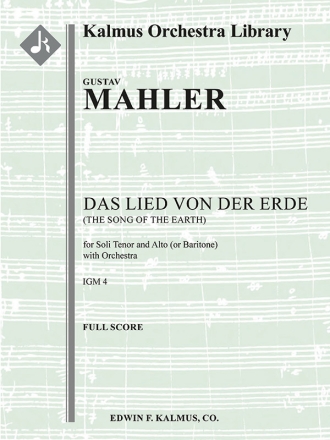 Das Lied von der Erde (f/o score) Scores