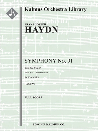 Symphony No. 91 in E-flat, Hob.I: 91 SC Scores