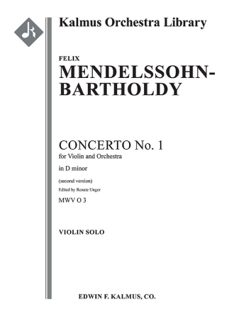 Violin Concerto No. 1 in D minor String Orchestra