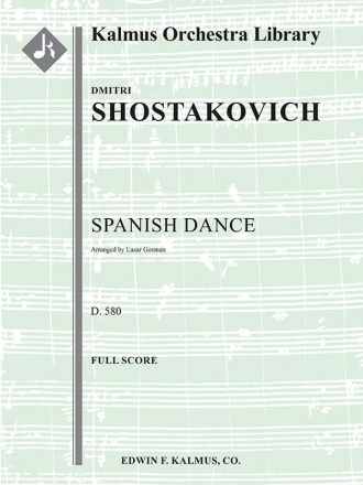 Spanish Dance, D. 580 (s/o sc) String Orchestra