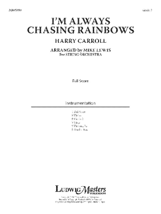 I'm Always Chasing Rainbows (s/o sc) String Orchestra