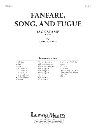 Fanfare, Song and Fugue (c/b sc) Symphonic wind band