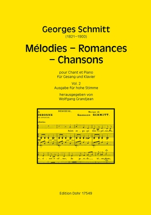 Mlodies  Romances  Chansons fr Gesang und Klavier, 2 (Ausgabe fr hohe Stimme) Hohe Singstimme und Klavier Partitur