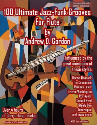 100 Ultimate Jazz-Funk Grooves for Flute Flute Book & Audio-Online