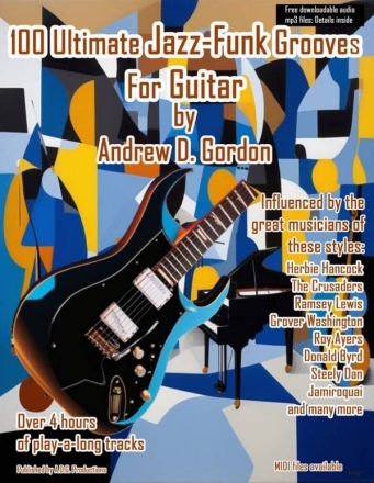 100 Ultimate Jazz-Funk Grooves for Guitar Guitar Book & Audio-Online