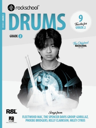 Rockschool Drums Grade 2 (2024) Drums Book & Audio-Online