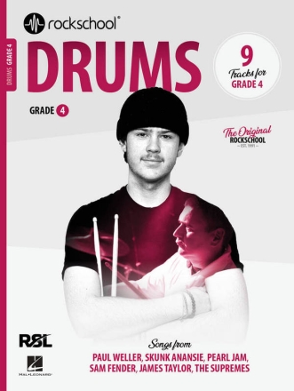 Rockschool Drums Grade 4 (2024) Drums Book & Audio-Online