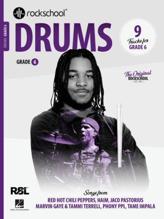 Rockschool Drums Grade 6 (2024) Drums Book & Audio-Online