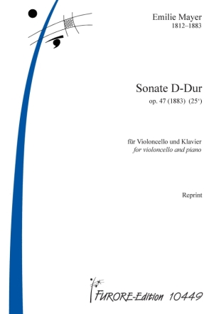 Sonate D-Dur op.47 fr Violoncello und Klavier Reprint