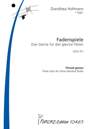 Fadenspiele (2022) - Drei Sterne fr 3 gleiche Flten Partitur und Stimmen