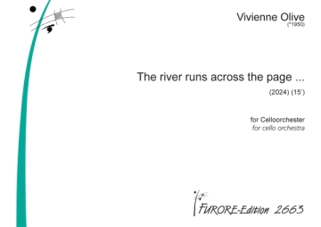 The River runs across the Page... (2024) fr Cello-Orchester Partitur