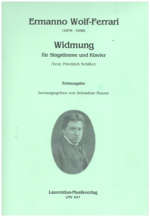 Widmung fr Singstimme und Klavier Erstausgabe