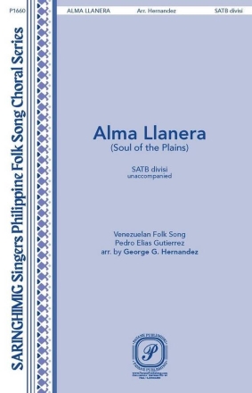 Alma Llanera SATB a Cappella Choral Score